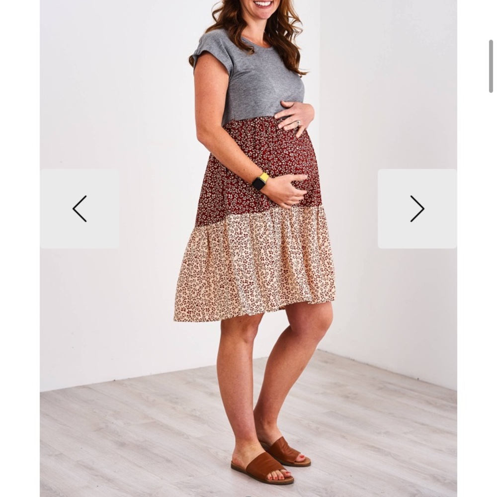 Tiered nursing dress